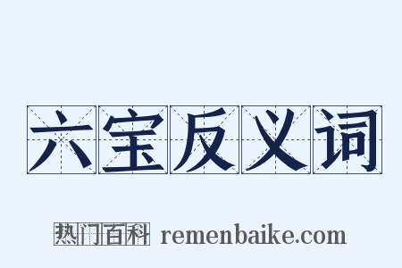 六宝反义词是什么意思的图片